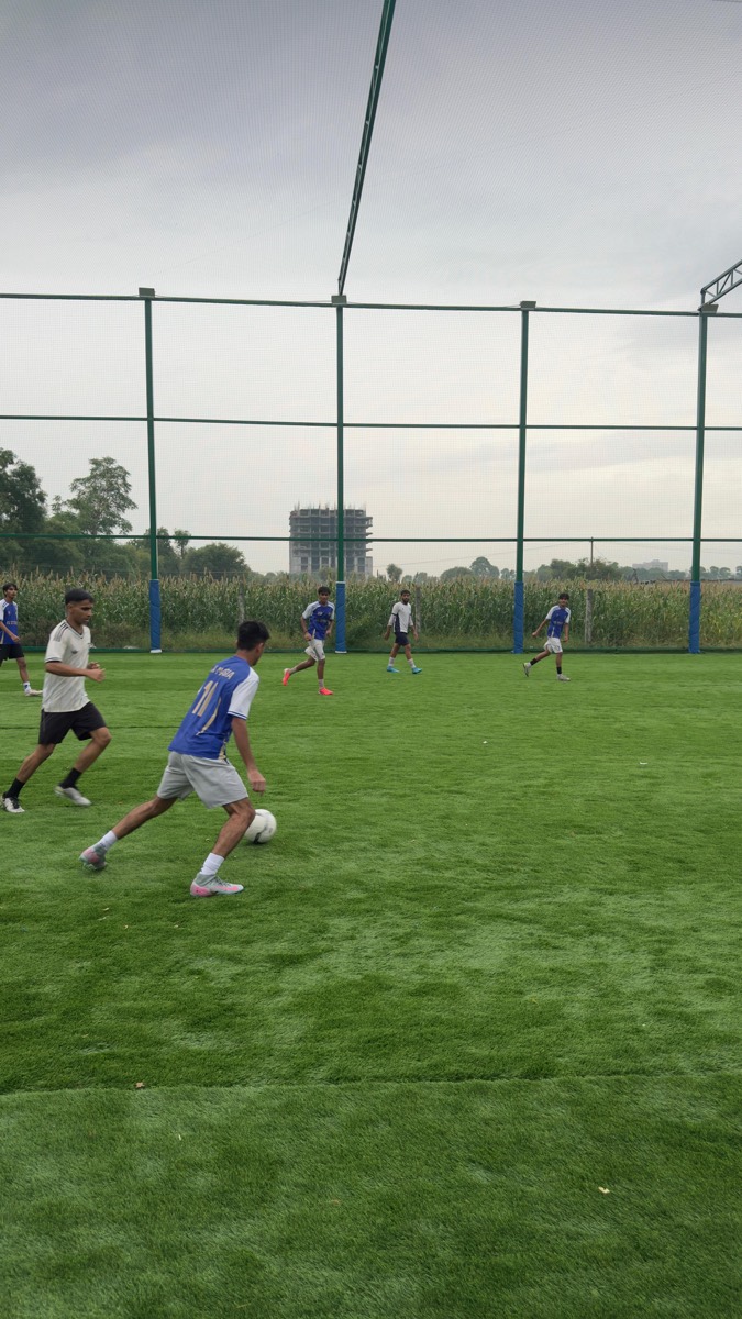 Players on the football turf